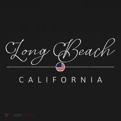Long Beach California CA On Long Beach Kids Long Sleeve Shirt