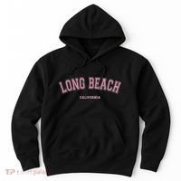 Long Beach California Ca Varsity Style On Long Beach Hoodie thumb 0
