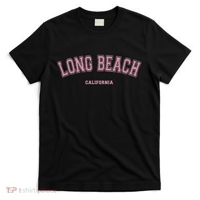 Long Beach California Ca Varsity Style On Long Beach T-Shirt