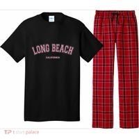 Long Beach California Ca Varsity Style On Long Beach Pajama Set thumb 0