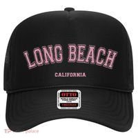 Long Beach California Ca Varsity Style On Long Beach Hat thumb 0
