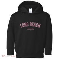 Long Beach California Ca Varsity Style On Long Beach Toddler Hoodie thumb 0