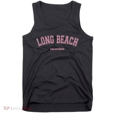 Long Beach California Ca Varsity Style On Long Beach Tank Top