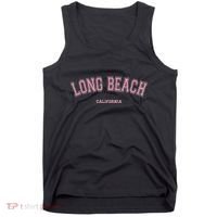 Long Beach California Ca Varsity Style On Long Beach Tank Top thumb 0