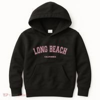 Long Beach California Ca Varsity Style On Long Beach Kids Hoodie thumb 0