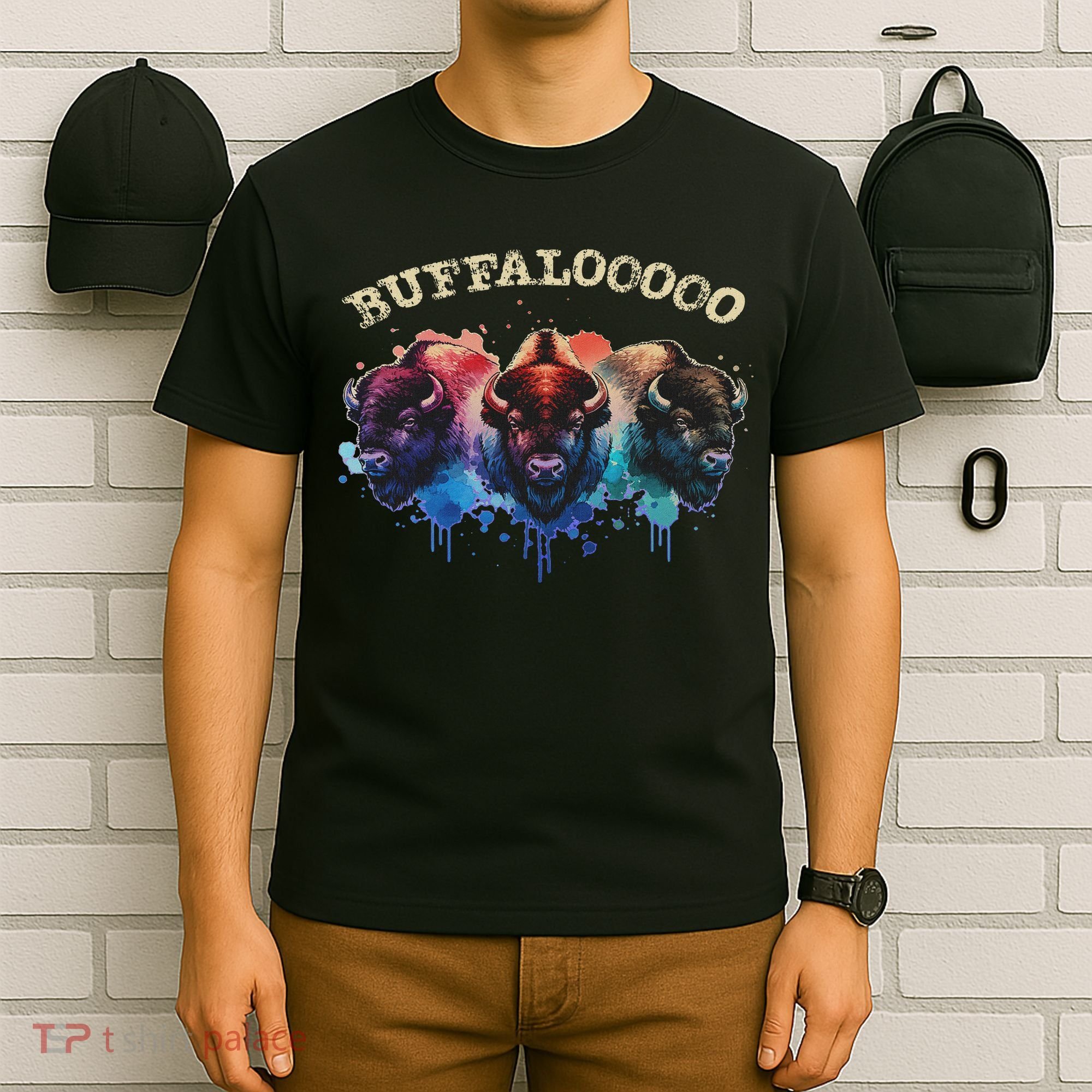 Lucky Buffalo Casino Slot Machine Buffalooooo Gambling T-Shirt