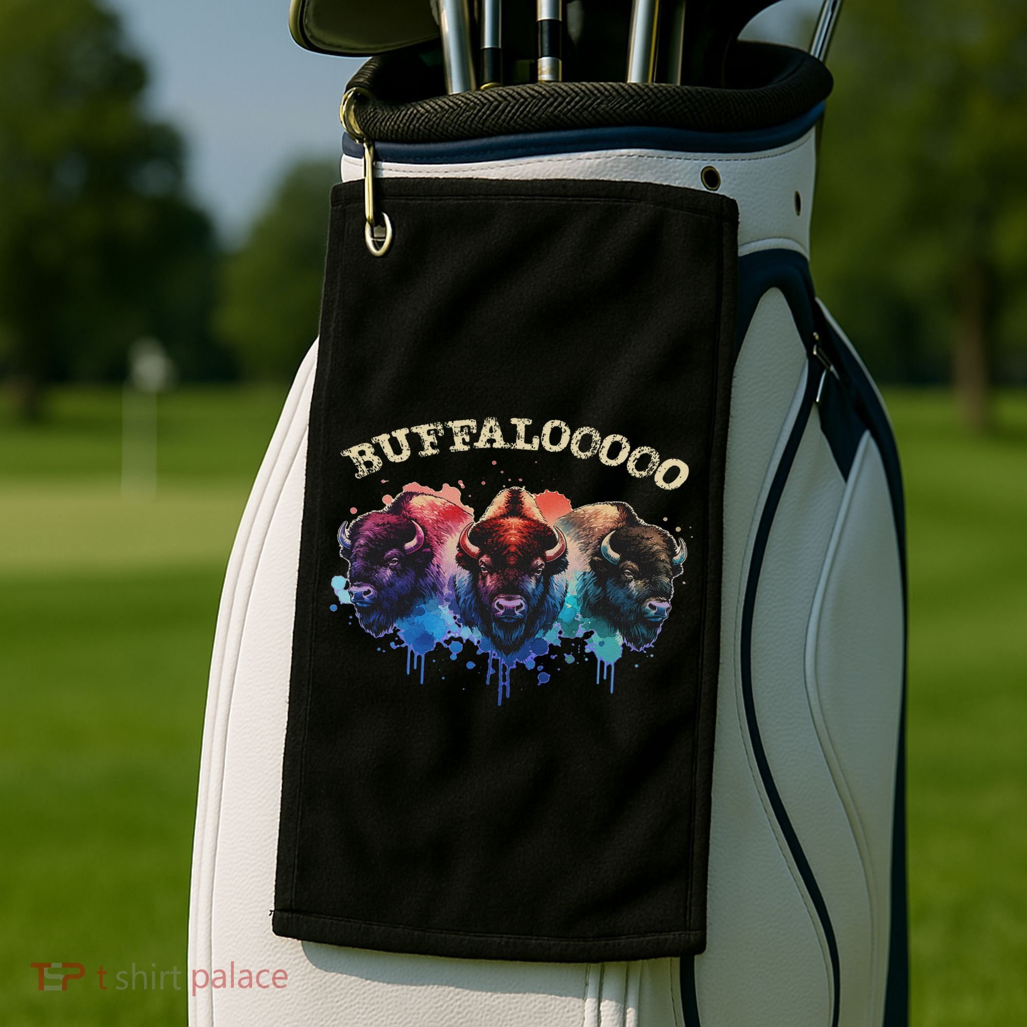 Lucky Buffalo Casino Slot Machine Buffalooooo Gambling Golf Towel