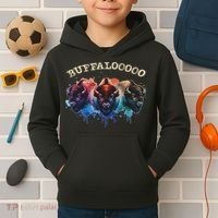 Lucky Buffalo Casino Slot Machine Buffalooooo Gambling Kids Hoodie thumb 2