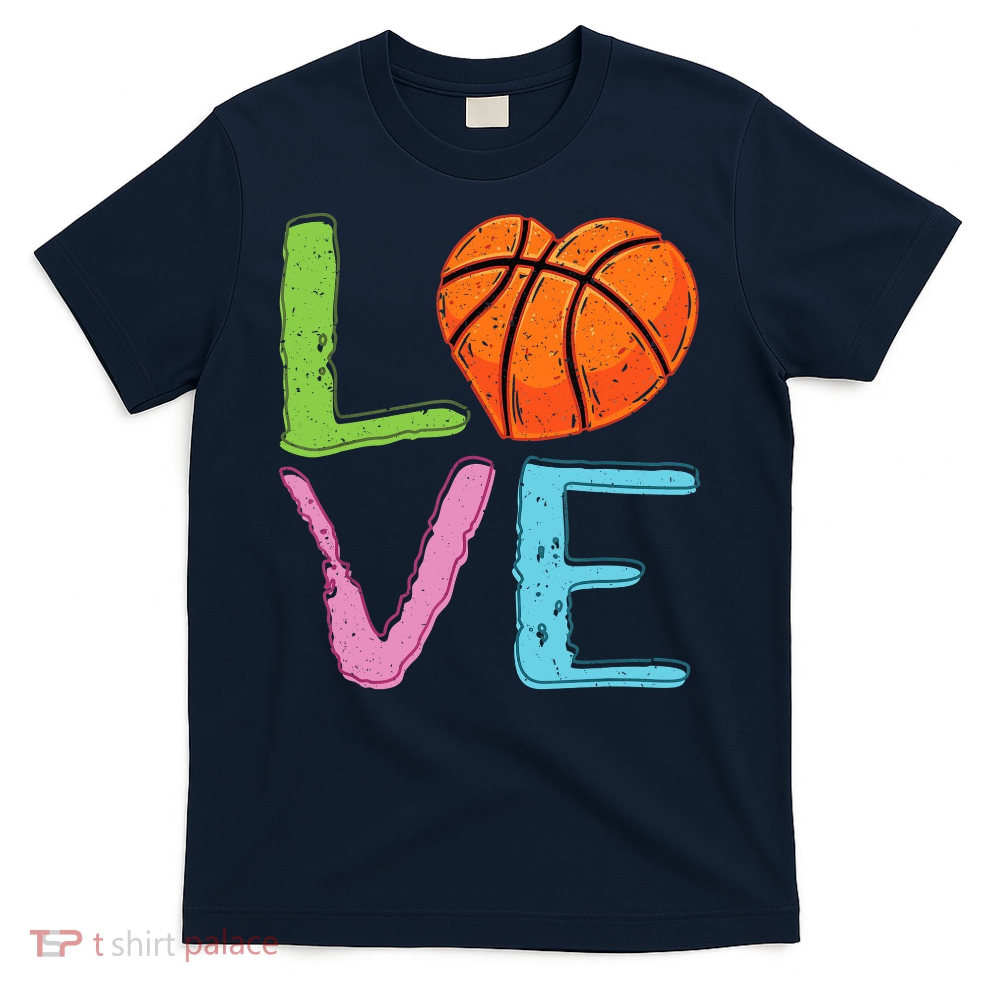 Love Basketball Cute Wo Girl Basketball Lover T-Shirt