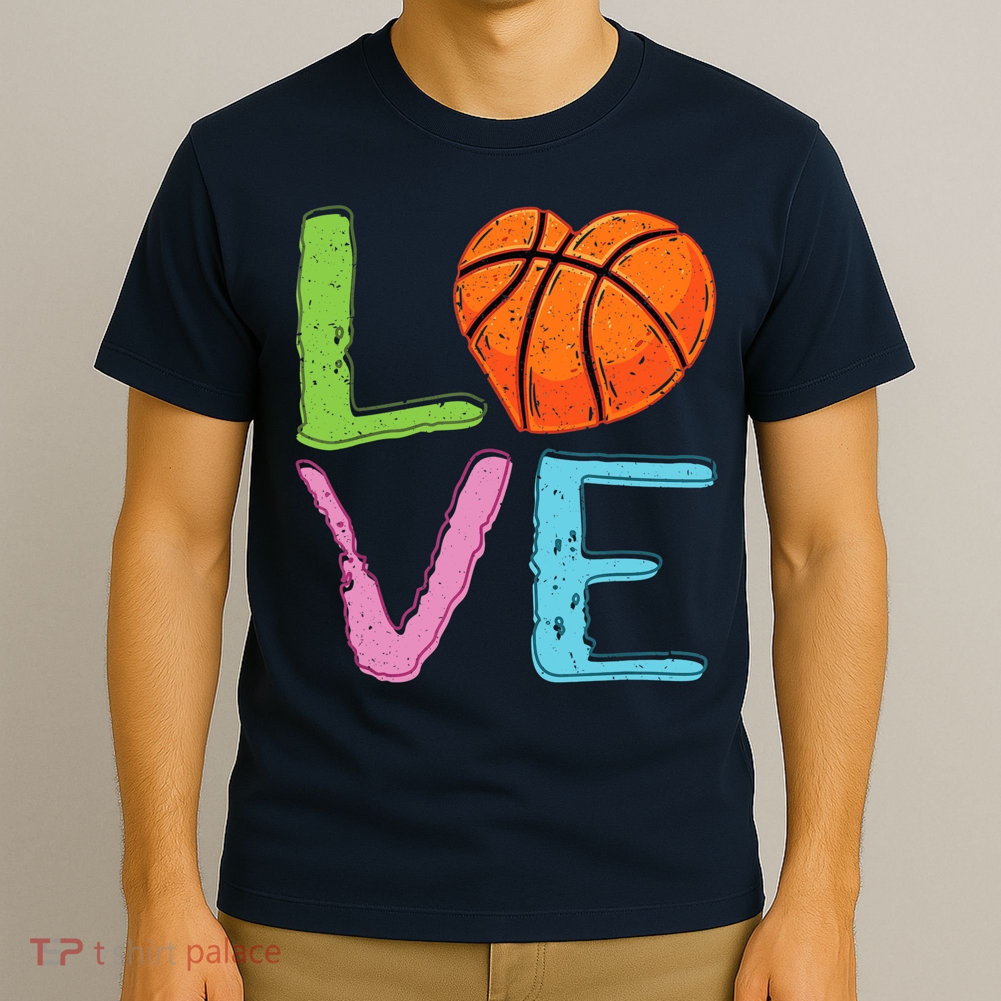 Love Basketball Cute Wo Girl Basketball Lover T-Shirt