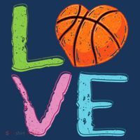 Love Basketball Cute Wo Girl Basketball Lover T-Shirt thumb 7