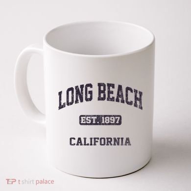 Long Beach California CA vintage state athletic style Coffee Mug