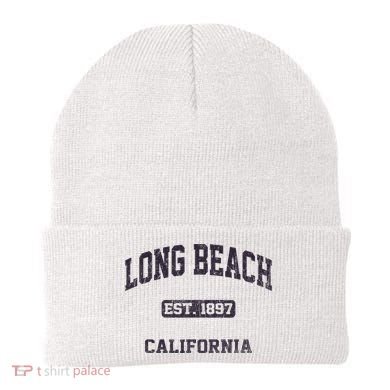 Long Beach California CA vintage state athletic style Beanie