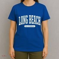 Long Beach Cute Gift College University Style Ca Usa Cute Gift T-Shirt thumb 4