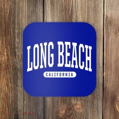 Long Beach Cute Gift College University Style Ca Usa Cute Gift Coaster