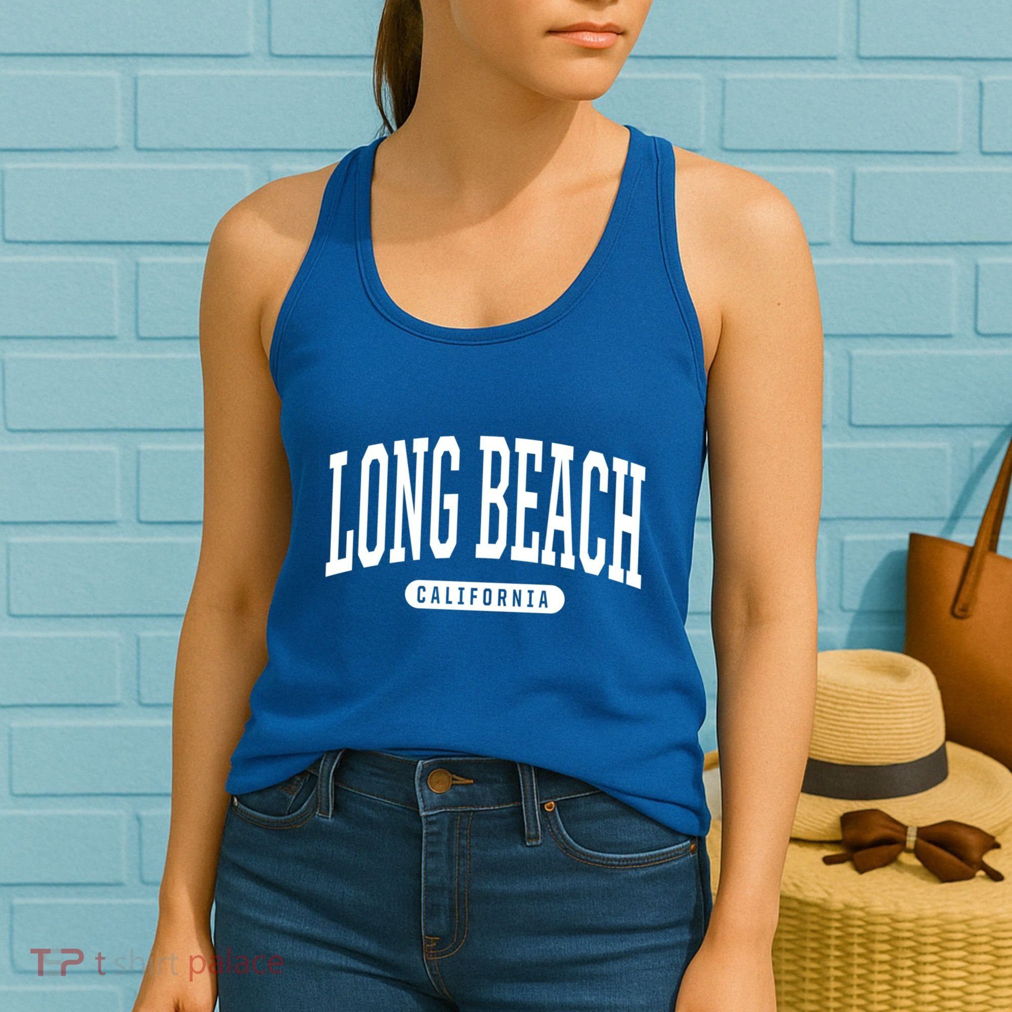 Long Beach Cute Gift College University Style Ca Usa Cute Gift Women's Tank Top