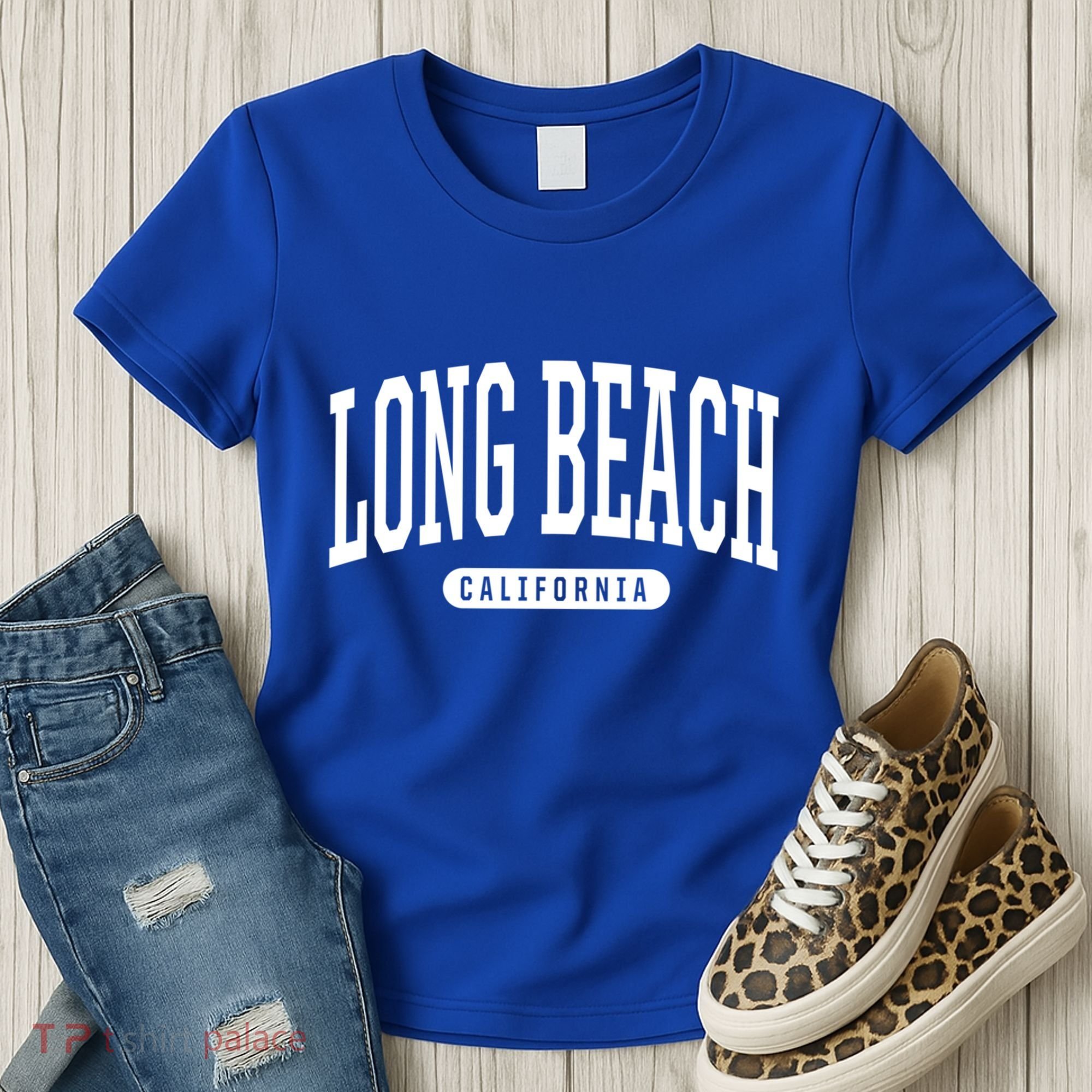 Long Beach Cute Gift College University Style Ca Usa Cute Gift Women's T-Shirt