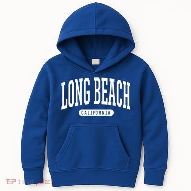 Long Beach Cute Gift College University Style Ca Usa Cute Gift Kids Hoodie