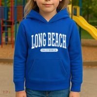 Long Beach Cute Gift College University Style Ca Usa Cute Gift Kids Hoodie thumb 3