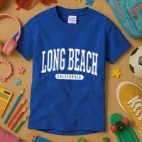 Long Beach Cute Gift College University Style Ca Usa Cute Gift Kids T-Shirt thumb 3
