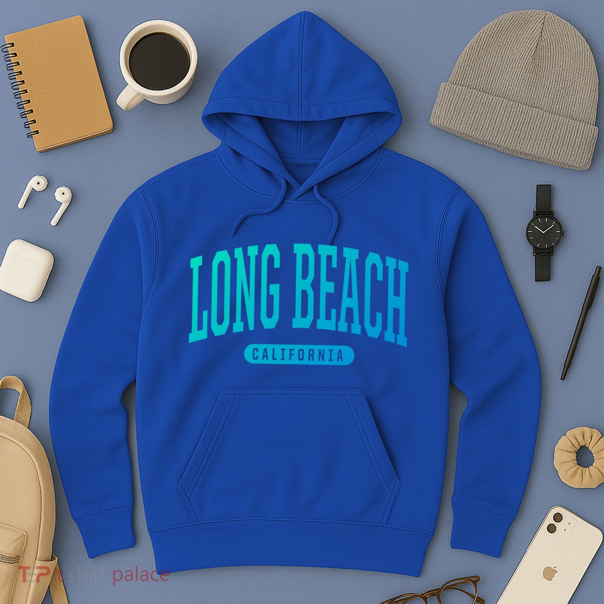 Long Beach Cute Gift College University Style Ca Usa Cute Gift Hoodie