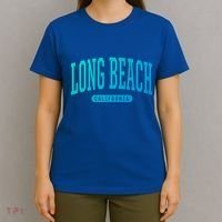 Long Beach Cute Gift College University Style Ca Usa Cute Gift T-Shirt thumb 4