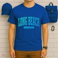 Long Beach Cute Gift College University Style Ca Usa Cute Gift T-Shirt thumb 6