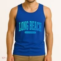 Long Beach Cute Gift College University Style Ca Usa Cute Gift Tank Top thumb 3