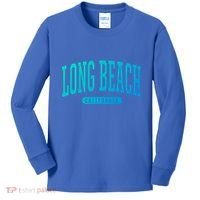 Long Beach Cute Gift College University Style Ca Usa Cute Gift Kids Long Sleeve Shirt thumb 0