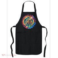 Lizard Bearded Dragon Reptile Tie Dye Spiral Rainbow Cute Apron thumb 0