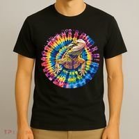 Lizard Bearded Dragon Reptile Tie Dye Spiral Rainbow Cute T-Shirt thumb 3