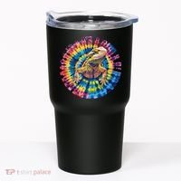 Lizard Bearded Dragon Reptile Tie Dye Spiral Rainbow Cute Tumbler thumb 0