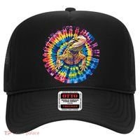Lizard Bearded Dragon Reptile Tie Dye Spiral Rainbow Cute Hat thumb 0