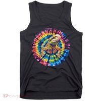 Lizard Bearded Dragon Reptile Tie Dye Spiral Rainbow Cute Tank Top thumb 0
