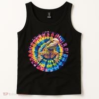 Lizard Bearded Dragon Reptile Tie Dye Spiral Rainbow Cute Tank Top thumb 2