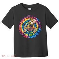 Lizard Bearded Dragon Reptile Tie Dye Spiral Rainbow Cute Toddler T-Shirt thumb 0