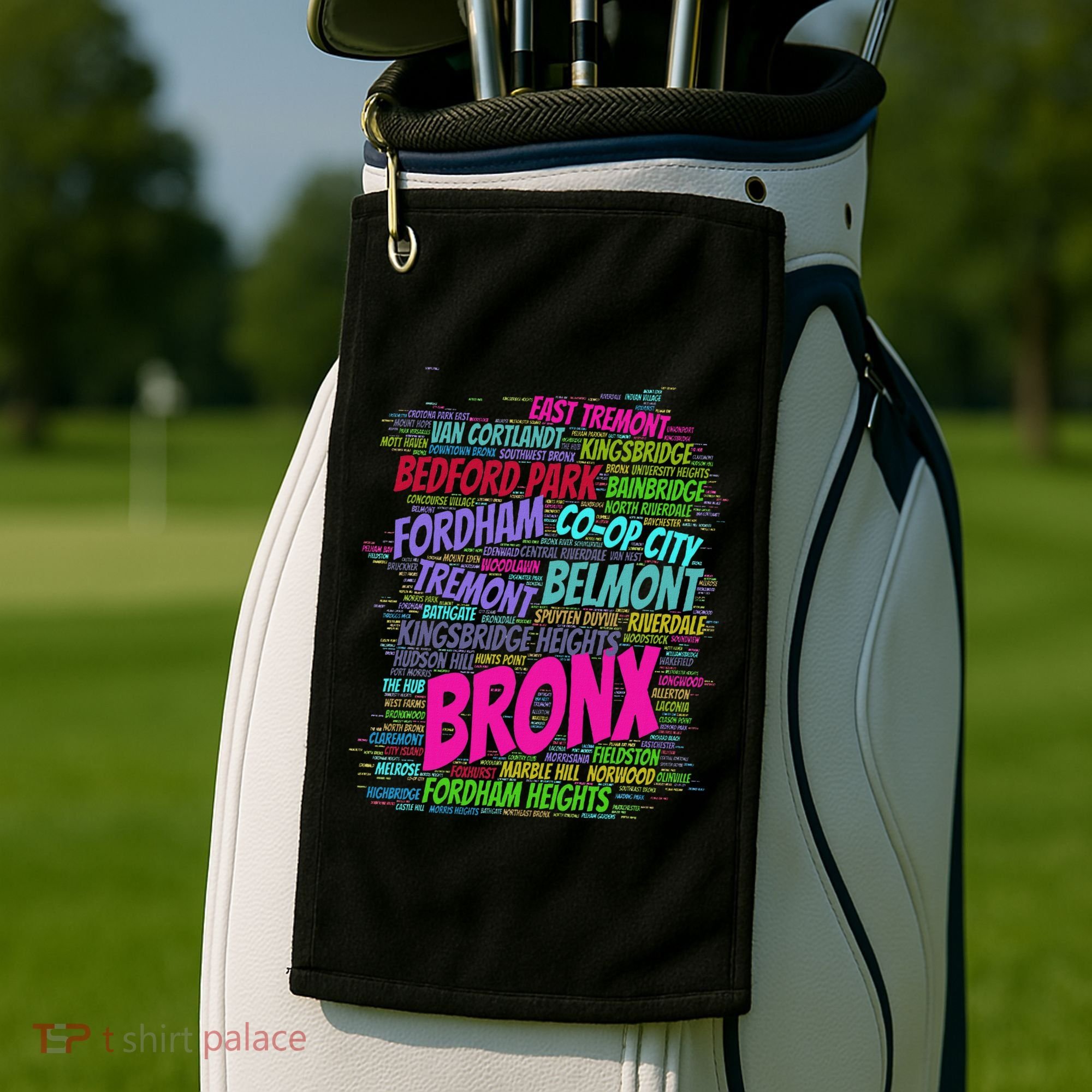 Love Boogie Down Bronx New York City Pride Clipart Golf Towel