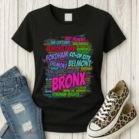 Love Boogie Down Bronx New York City Pride Clipart Women's T-Shirt thumb 3