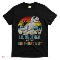 Lil Brother Dinosaur Of The Birthday Matching Family T-Shirt thumb 0