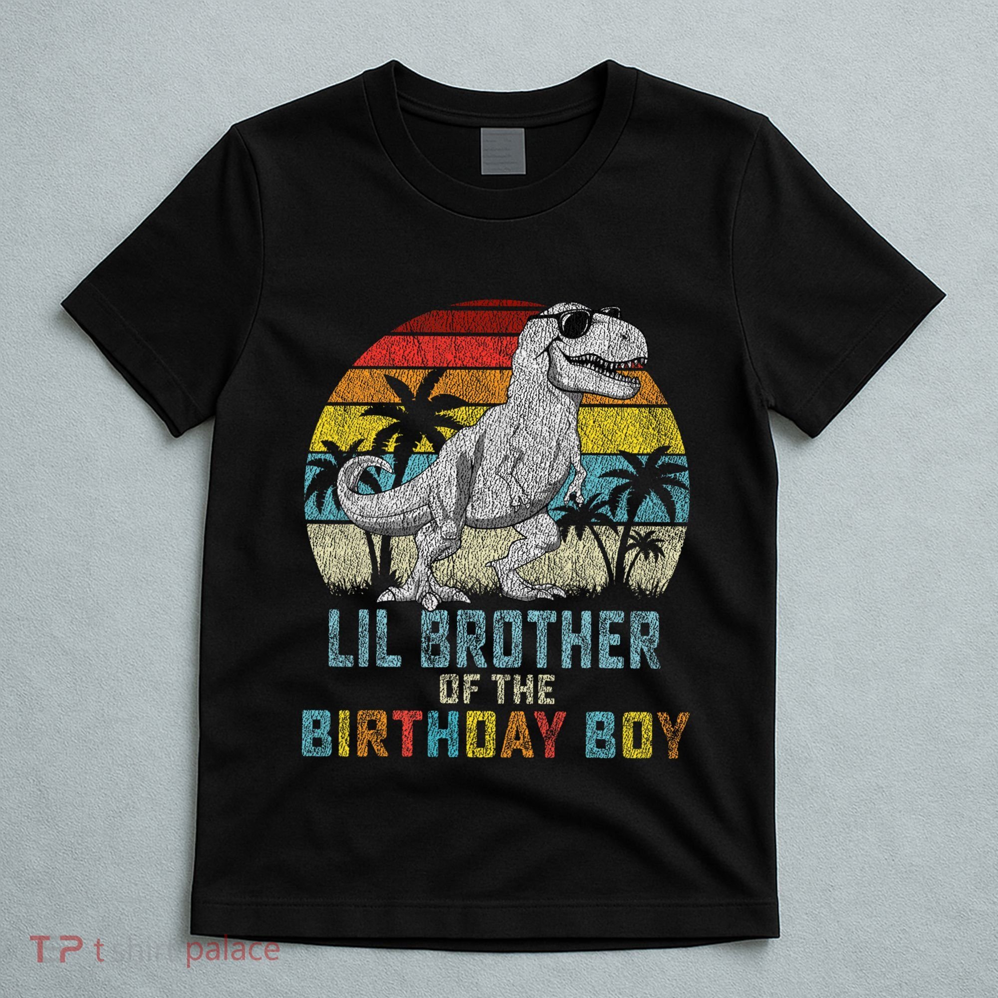 Lil Brother Dinosaur Of The Birthday Matching Family T-Shirt