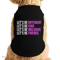 Let's Be Different Kind Inclusive Friends Doggie Tank thumb 0