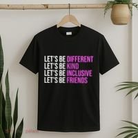 Let's Be Different Kind Inclusive Friends T-Shirt thumb 2