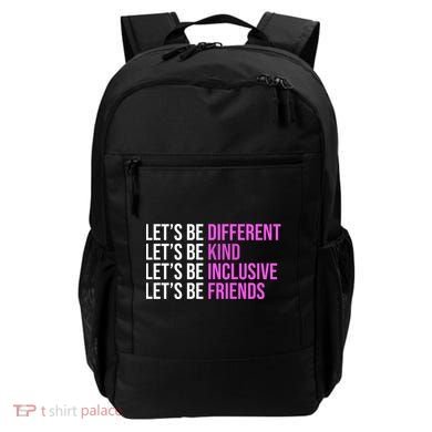 Let's Be Different Kind Inclusive Friends Backpack