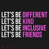 Let's Be Different Kind Inclusive Friends Button thumb 1