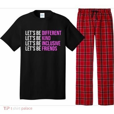 Let's Be Different Kind Inclusive Friends Pajama Set