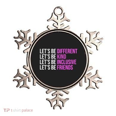Let's Be Different Kind Inclusive Friends Ornament