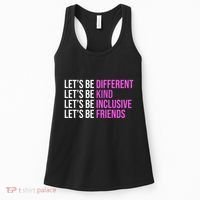Let's Be Different Kind Inclusive Friends Women's Tank Top thumb 0