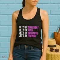 Let's Be Different Kind Inclusive Friends Women's Tank Top thumb 2