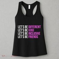 Let's Be Different Kind Inclusive Friends Women's Tank Top thumb 3
