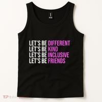 Let's Be Different Kind Inclusive Friends Tank Top thumb 2